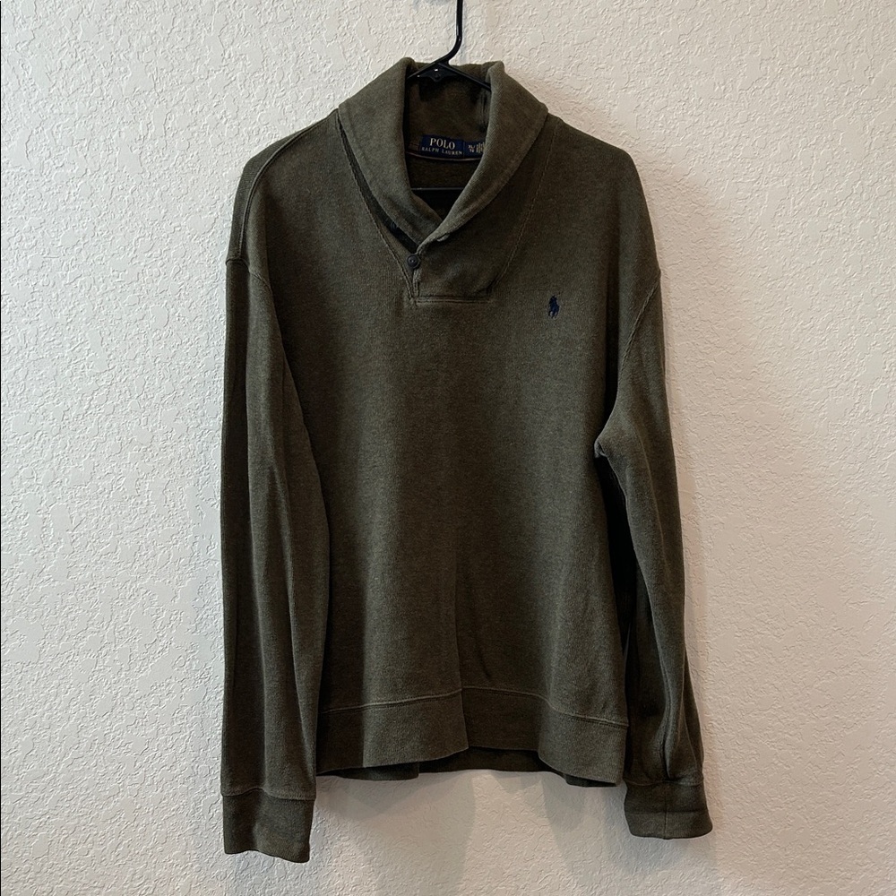 Polo by Ralph Lauren Men's Olive Turtleneck Sweater